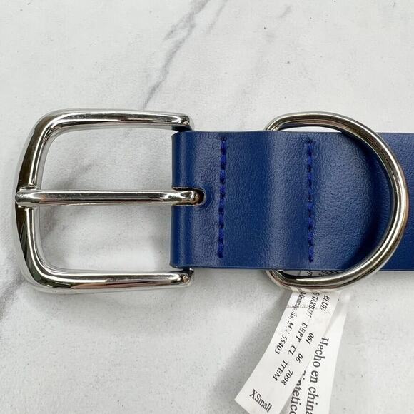 Target Blue Faux Leather Grommet Belt Size XS - Picture 6 of 11